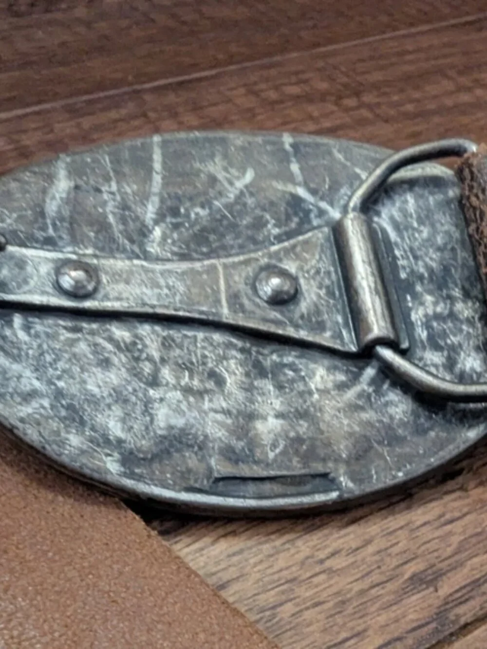 Vintage Leather Belt Made In Canada Size large New! Y2K Grunge Seven7